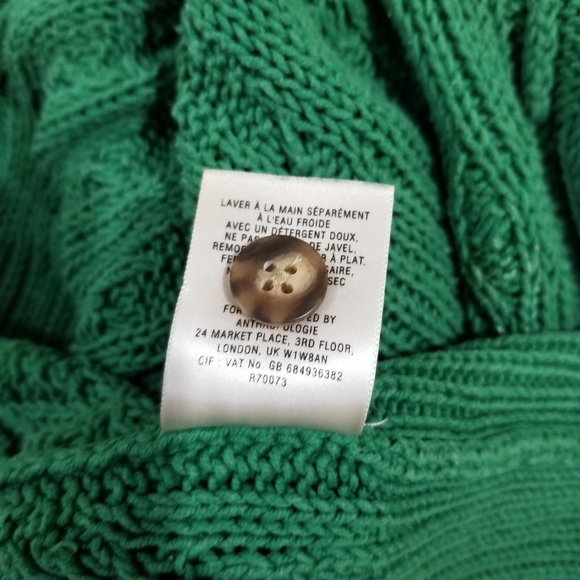Anthropologie Sparrow green sweater/top size S - Picture 2 of 8